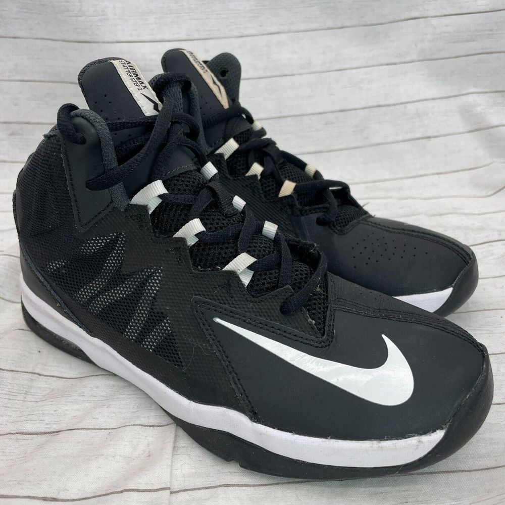 Nike Air Max Stutter Step 2 Size 4.5 Youth Black Basketball Shoes 653754 001